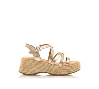 MTNG Sandalias de cuña Mujer Sandalias de cuña Giorgia 51654 Mujer | Sandalias de cuña Casual | Cierre con Hebilla | 56955 | Oro
