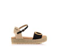 MTNG Sandalias de cuña Mujer Sandalias de cuña Amelie 59606 Mujer | Sandalias de cuña Casual | Cierre con Hebilla | 57497 | Negro