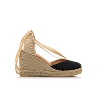 MTNG Sandalias de cuña Mujer Sandalias de cuña Louisa 51995 Mujer | Sandalias de cuña Casual | Cierre con Lazo | 57019 | Negro