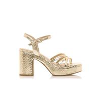 MTNG Sandalias de tacón Mujer Sandalias de tacón Britt 59609 Mujer | Sandalias de tacón Vestir | Cierre con Hebilla | 56542 | Oro