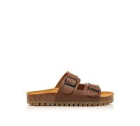 MTNG Sandalias Hombre Sandalias Adam 84716 Hombre | De Piel, con Interior sintético y Punta Redonda | Sandalias Casual | sin Cierre-Abiertos | 54962 | Chocolate