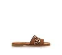 MTNG Sandalias planas mujer Alysa 54181/60314 estampado leopardo