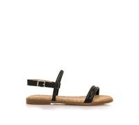 MTNG Sandalias Planas Mujer Sandalias Planas Maria 54497 Mujer | Sandalias Planas Casual | Cierre con Hebilla | 60344 | Negro