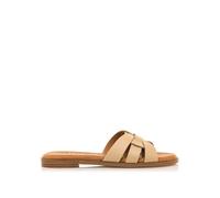 MTNG Sandalias planas mujer Maria 59580/60358 Laminado beige