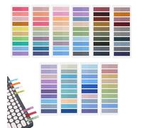 MtnLaur Marcadores Adhesivos 2000 Piezas, Pestañas Adhesivas de Colores para Notas 10 set, Notas Adhesivas Índices Libros, Escribible Sticky Tabs para Notas, Libros, Escuela, Oficina