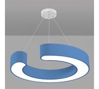 MTNROO Lámpara Colgante Minimalista Color Macarrón Originalidad Lámpara Araña Colgante No Regulable 6000 K Iluminación Espacio Trabajo Diseño Industrial Lámpara Iluminación Suspendida En Anillo