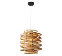 MTNROO Lámparas Colgantes De Ratán Con Espiral Giratoria Lámpara Colgante De Ratán Industrial Moderna Pantalla De Techo Beige Tejida A Mano Lámpara De Araña Grande De 15,7 Pulgadas Para Pasillo