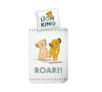MTOnlinehandel El Rey León - Funda de Almohada de 80 x 80 cm y Funda nórdica de 135 x 200 cm, Juego de Ropa de Cama para niños, 100% algodón, en Renforcé, Disney Lion King