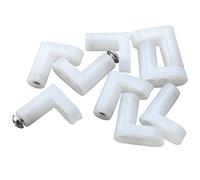 MTQY Patas de montaje para placa base tipo L, 40 unidades, color blanco, con tornillos para juegos de arcade, Jamma Game, videojuegos, sistema Windows, Raspberry Pi Board PCB Board Mount Leg
