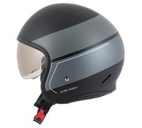 MTR RJ-1 Casco jet Mate/Negro/Gris XL unisex