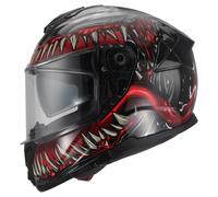 MTR S-1 Fiber Casco Integral Negro/Rojo/Gris XL unisex