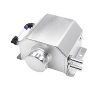 MTRPS Tanque de desbordamiento de refrigerante de 1 litro, tanque de expansión de radiador de aluminio, botella de tanque de agua de recuperación, depósito universal del sistema de refrigeración del