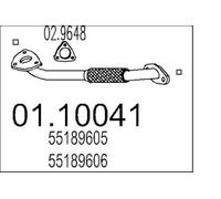 MTS 01.10041 Tubo de escape