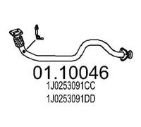 MTS 01.10046 Tubo de escape para VW Golf IV Hatchback (1J1)