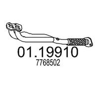 MTS 01.19910 Tubo de escape para FIAT BARCHETTA (183)