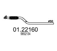 MTS 01.22160 Tubo de escape para OPEL Astra G CC (T98) Astra G Caravan (T98)