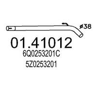 MTS 01.41012 Tubo de escape para VW Polo V Hatchback (6R1, 6C1)