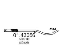 MTS 01.43056 Tubo de escape para FORD KA (RU8) para FIAT 500 (312) PANDA (169)