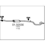 MTS 01.50556 Silenciador intermedio Silenciador Intermedio Silencioso intermedio Silenciador central