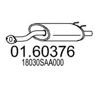 MTS 01.60376 Silenciador trasero para HONDA Jazz II Hatchback (GD, GE3, GE2)