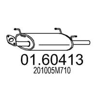 MTS 01.60413 Silenciador trasero para NISSAN Almera II Berlina (N16)