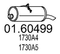 MTS 01.60499 Silenciador trasero