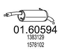 MTS 01.60594 Silenciador trasero