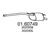 MTS 01.60749 Silenciador trasero para VW Caddy III Familiar (2KB, 2KJ, 2CB, 2CJ)