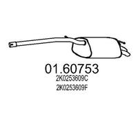 MTS 01.60753 Silenciador trasero para VW Caddy III Familiar (2KB, 2KJ, 2CB, 2CJ)