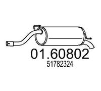 MTS 01.60802 Silenciador trasero para FIAT GRANDE PUNTO (199) PUNTO (199)