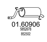MTS 01.60906 Silenciador trasero para OPEL Corsa D Hatchback (S07)