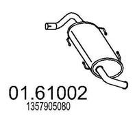 MTS 01.61002 Silenciador trasero para FIAT Ducato Furgón (250, 290)