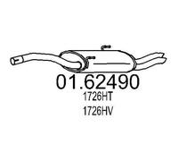 MTS 01.62490 Silenciador trasero para FIAT Scudo Familiar (220) Scudo Furgón