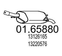 MTS 01.65880 Silenciador trasero para OPEL Corsa C Hatchback (X01)