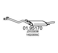 MTS 01.95170 Silenciador trasero para VW GOLF III (1H1) Golf III Cabrio (1E7)