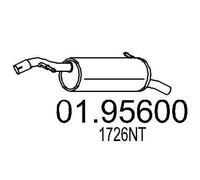 MTS 01.95600 Silenciador trasero para CITROËN C3 I Hatchback (FC, FN)