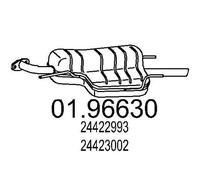 MTS 01.96630 Silenciador trasero para OPEL Astra G Sedán (T98)