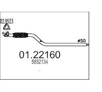 MTS Company 01.22160 Tubo de escape