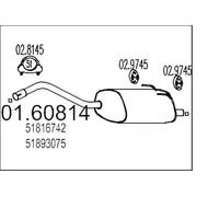 MTS Company 01.60814 Silenciador posterior