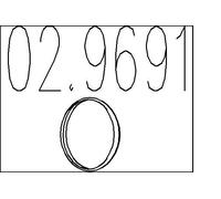 MTS Junta, tubo de escape para NISSAN: Sunny, Primera, Micra, Almera, Almera Tino, Serena & HONDA: Accord, HR-V & ROVER: 200 Series (Ref: 02.9691)