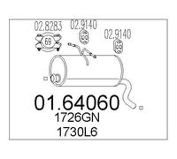 MTS Silenciador Para Citroën Berlingo 2.0 HDI 90