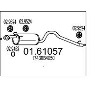 MTS Silenciador Para Daihatsu Terios Sirion 01.61057