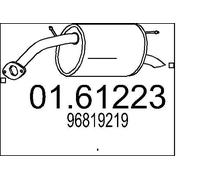MTS Silenciador trasero para CHEVROLET: Spark (Ref: 01.61223)