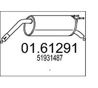 MTS Silenciador trasero para FIAT: Bravo (Ref: 01.61291)