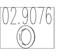 MTS Soporte, silenciador para FIAT: 131, Ducato, Croma, Argenta, 132 & LANCIA: Delta, Thema, Prisma & AUDI: 100, 200, 90, 80, A6, Coupé (Ref: 02.9076)