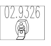 MTS Soporte, silenciador para VOLKSWAGEN: Polo, Lupo, Fox & SKODA: Fabia & SEAT: Cordoba, Ibiza, Arosa & CITROËN: C5 & AUDI: A1 (Ref: 02.9326)