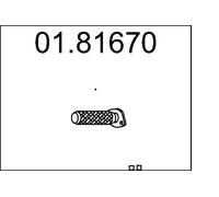 MTS Unión flexible, escape para FIAT: Barchetta (Ref: 01.81670)