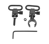 Mtsooning Kit de montaje de eslinga de rifle de acción de palanca de desmontaje rápido de 1 pulgada, giratorio, cañón único, diámetro del tubo de cargador de escopeta de 0.645 a 0.660 pulgadas