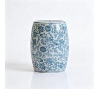MTSYXYM Taburete de jardín de cerámica Estilo Chinoiserie - Mesa Auxiliar cilíndrica de Porcelana Azul y Blanca, Asiento Decorativo para Sala de Estar, Patio, Soporte(Blauw)