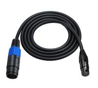 MTUERANC Cable de altavoz Speakon a XLR, adaptador de audio hembra de 3 pines para cable de altavoz DJ/PA con bloqueo giratorio (3 m)